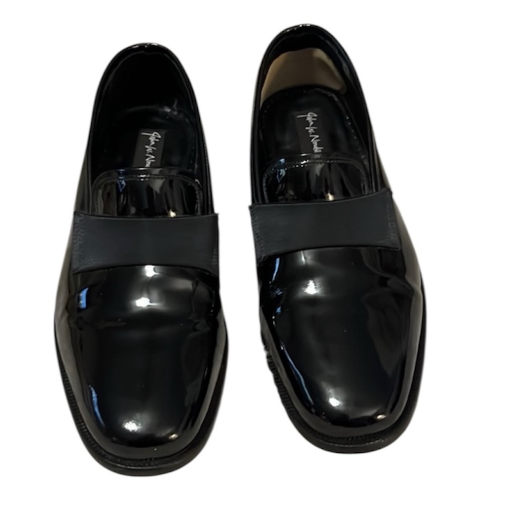 John W. Nordstrom Black Patent Leather Maestro Slip On Tuxedo Mens Dress Shoes